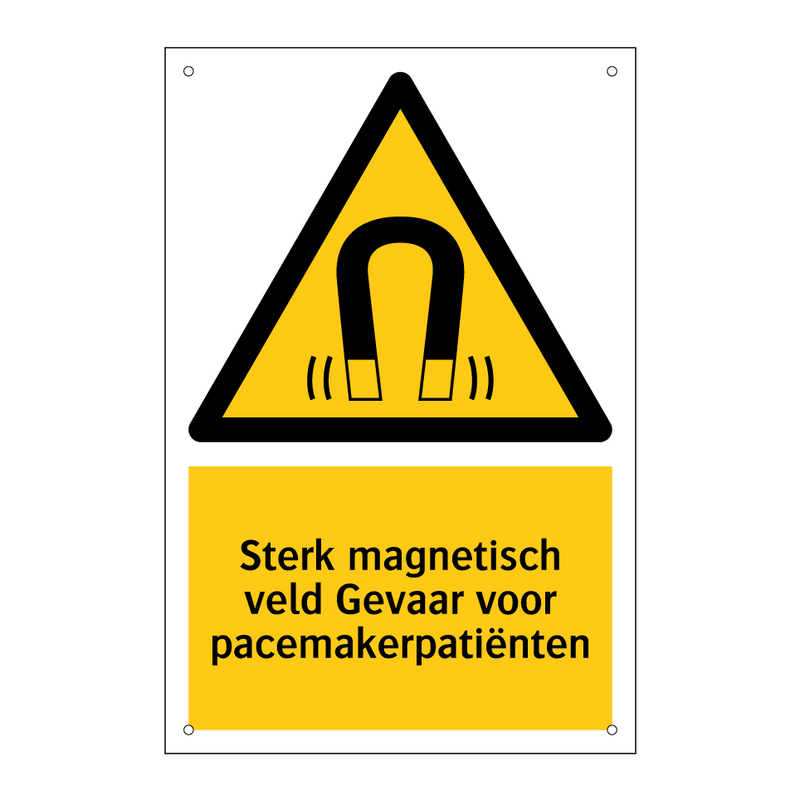 Sterk magnetisch veld Gevaar voor pacemakerpatiënten