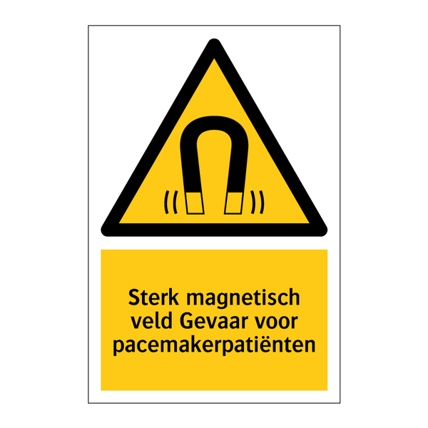 Sterk magnetisch veld Gevaar voor pacemakerpatiënten