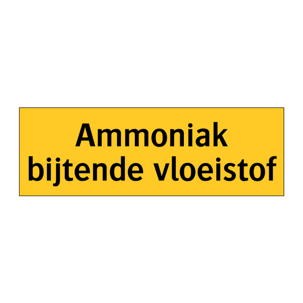 Ammoniak bijtende vloeistof