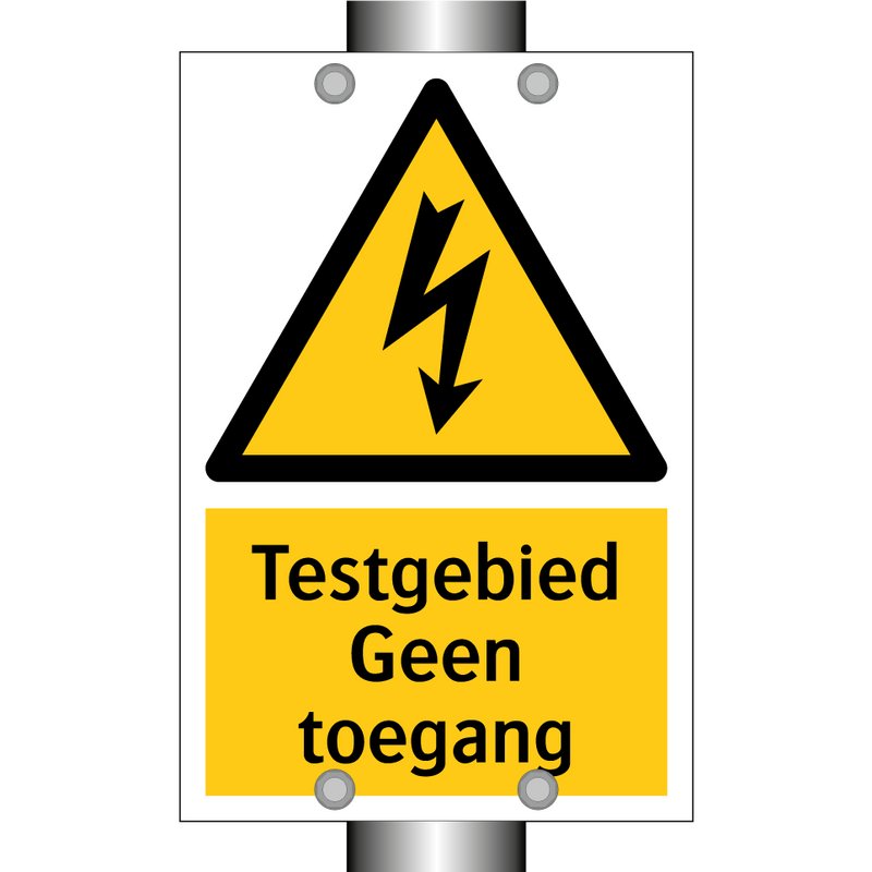 Testgebied Geen toegang