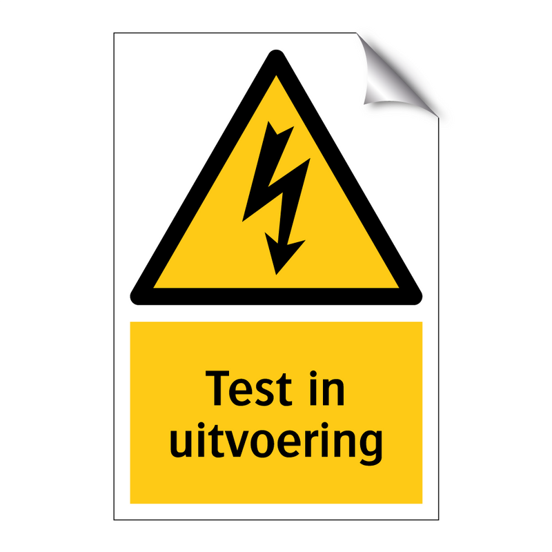 Test in uitvoering