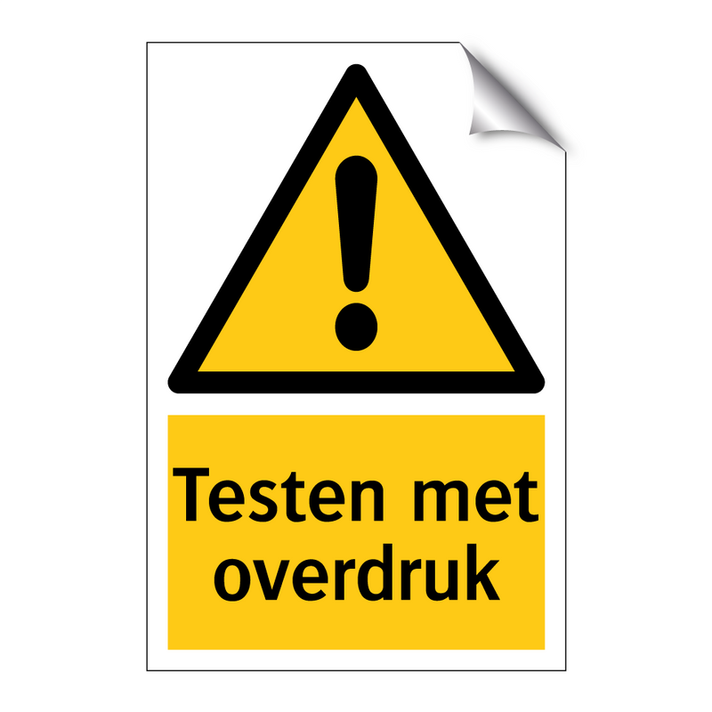 Testen met overdruk