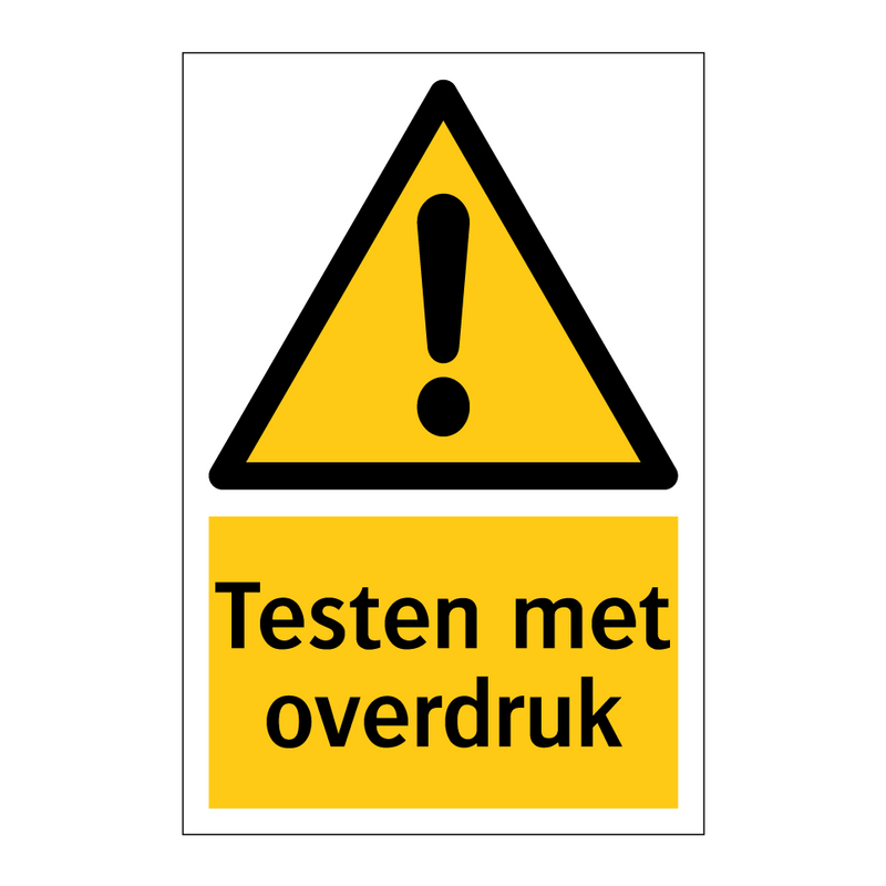 Testen met overdruk