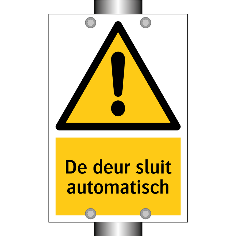 De deur sluit automatisch