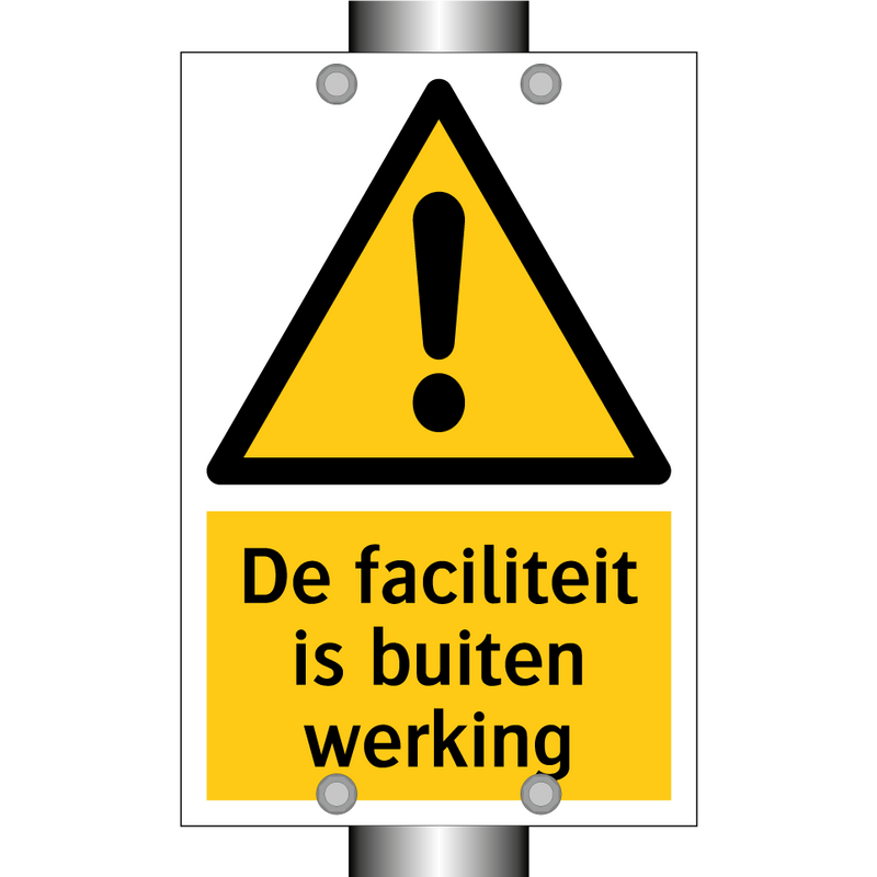 De faciliteit is buiten werking