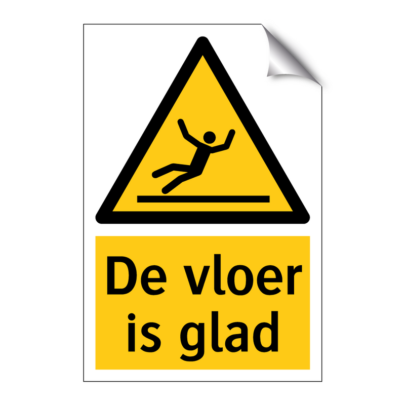 De vloer is glad