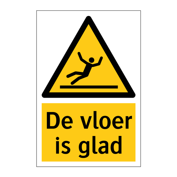 De vloer is glad