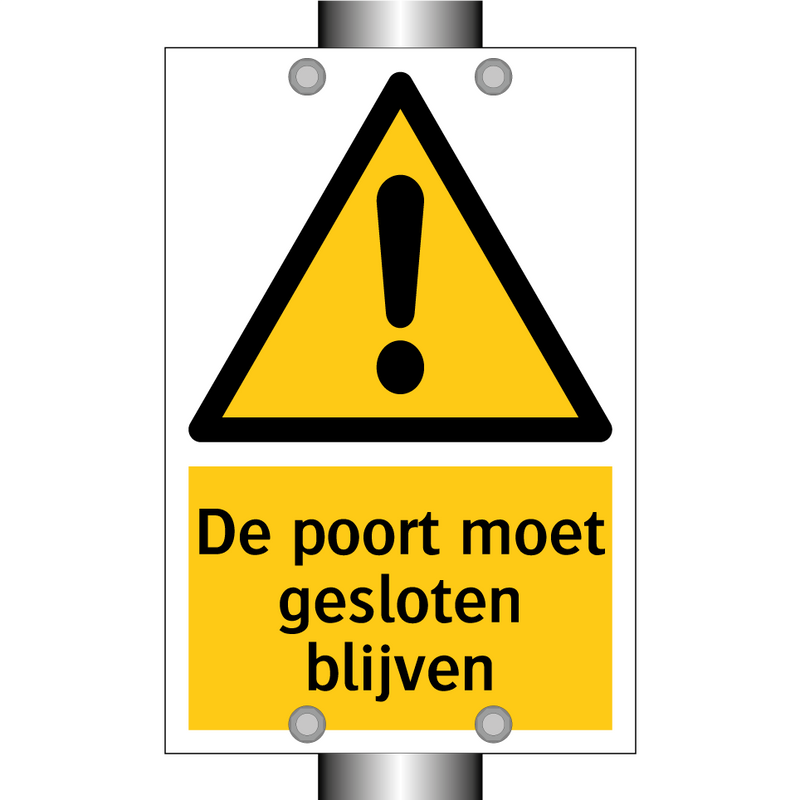 De poort moet gesloten blijven