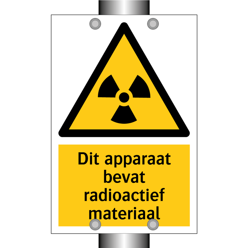 Dit apparaat bevat radioactief materiaal