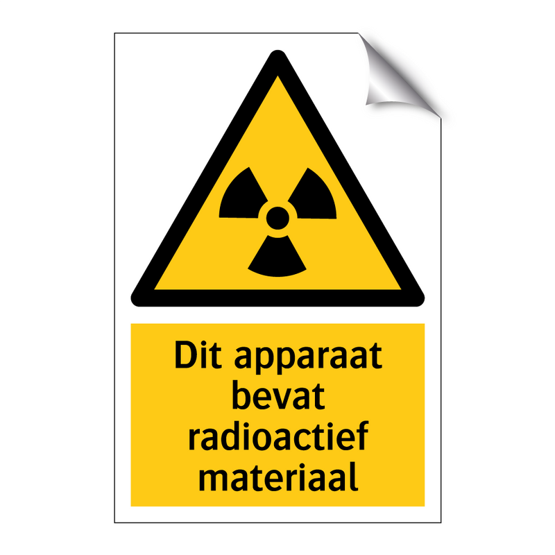 Dit apparaat bevat radioactief materiaal