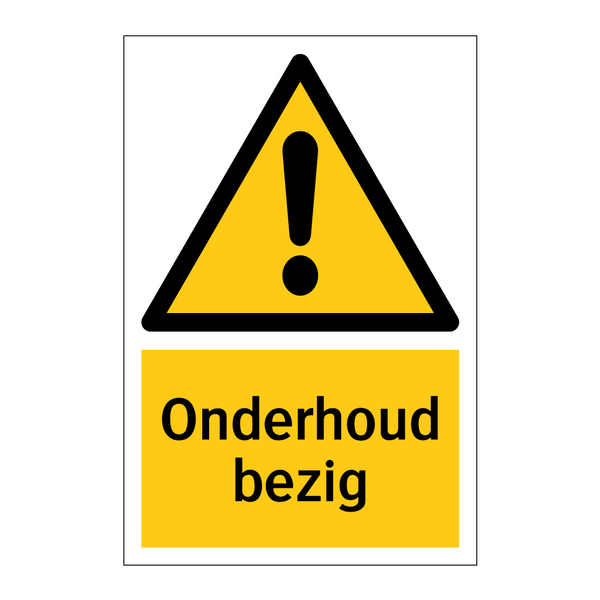 Onderhoud bezig