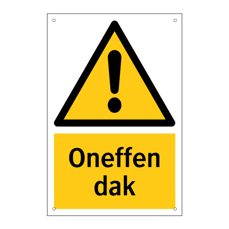 Oneffen dak