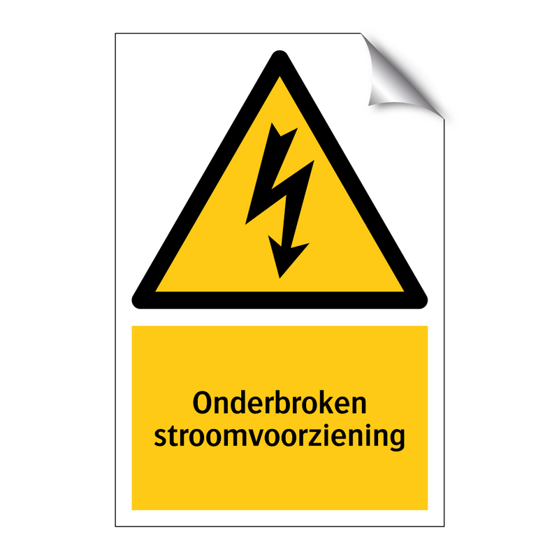 Onderbroken stroomvoorziening