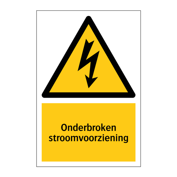 Onderbroken stroomvoorziening