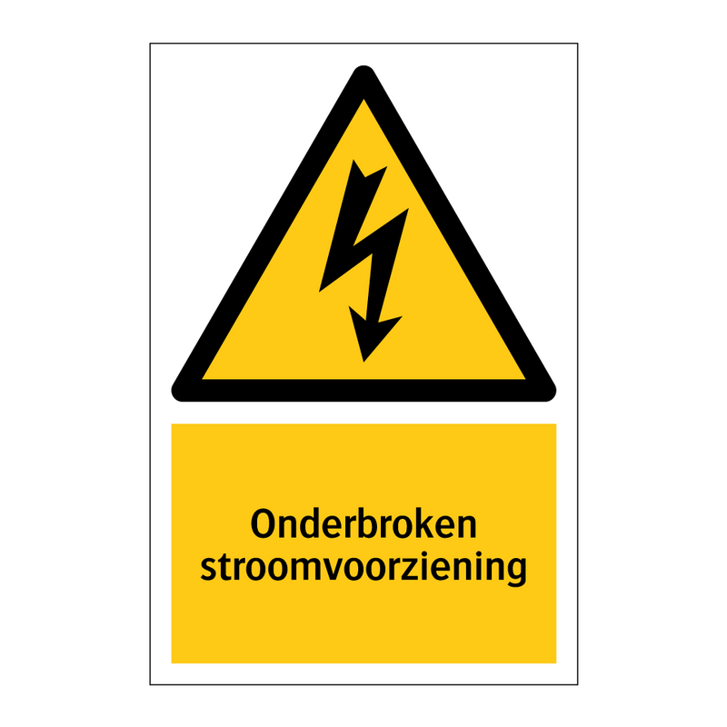 Onderbroken stroomvoorziening