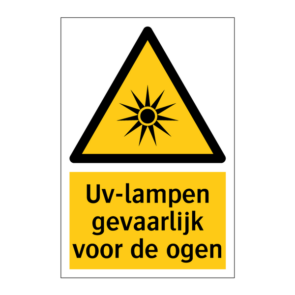 Uv-lampen gevaarlijk voor de ogen