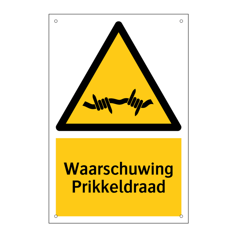 Waarschuwing Prikkeldraad