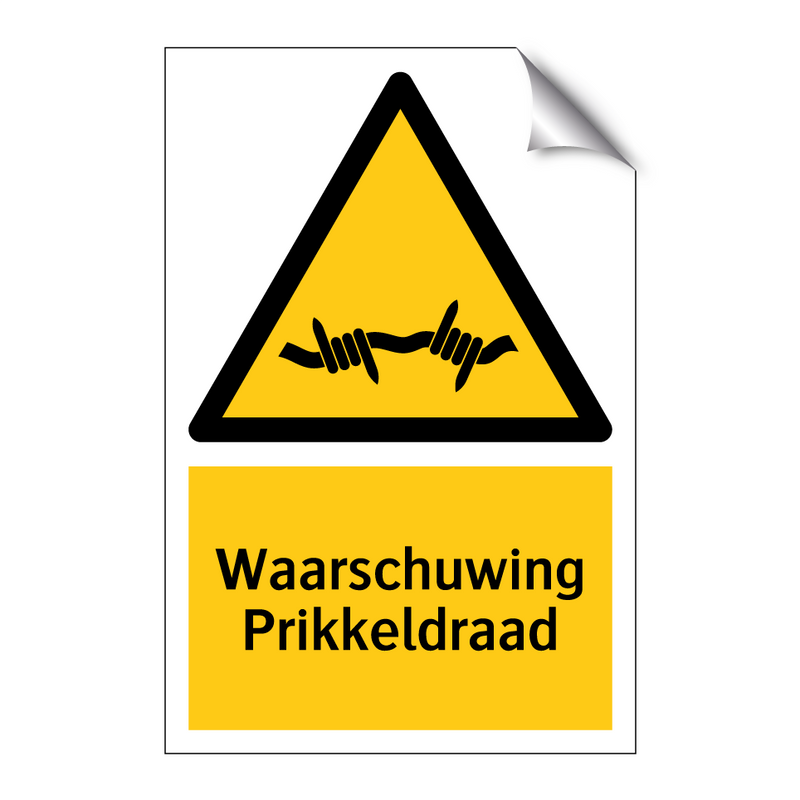 Waarschuwing Prikkeldraad