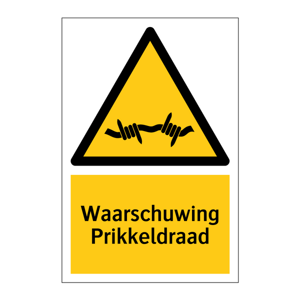 Waarschuwing Prikkeldraad