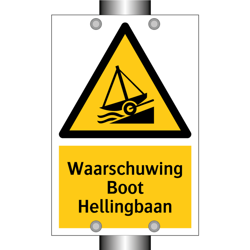 Waarschuwing Boot Hellingbaan