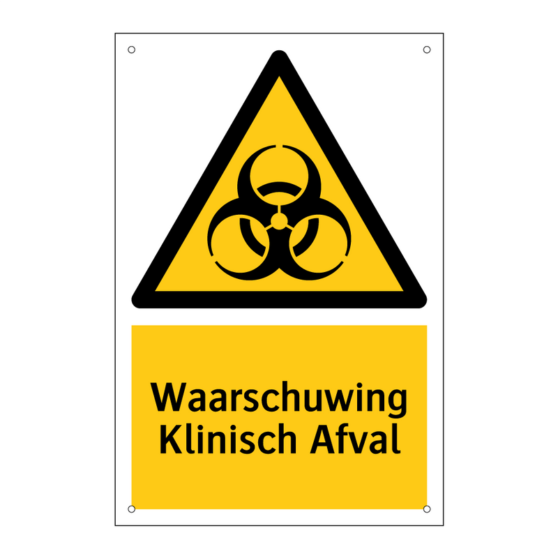 Waarschuwing Klinisch Afval