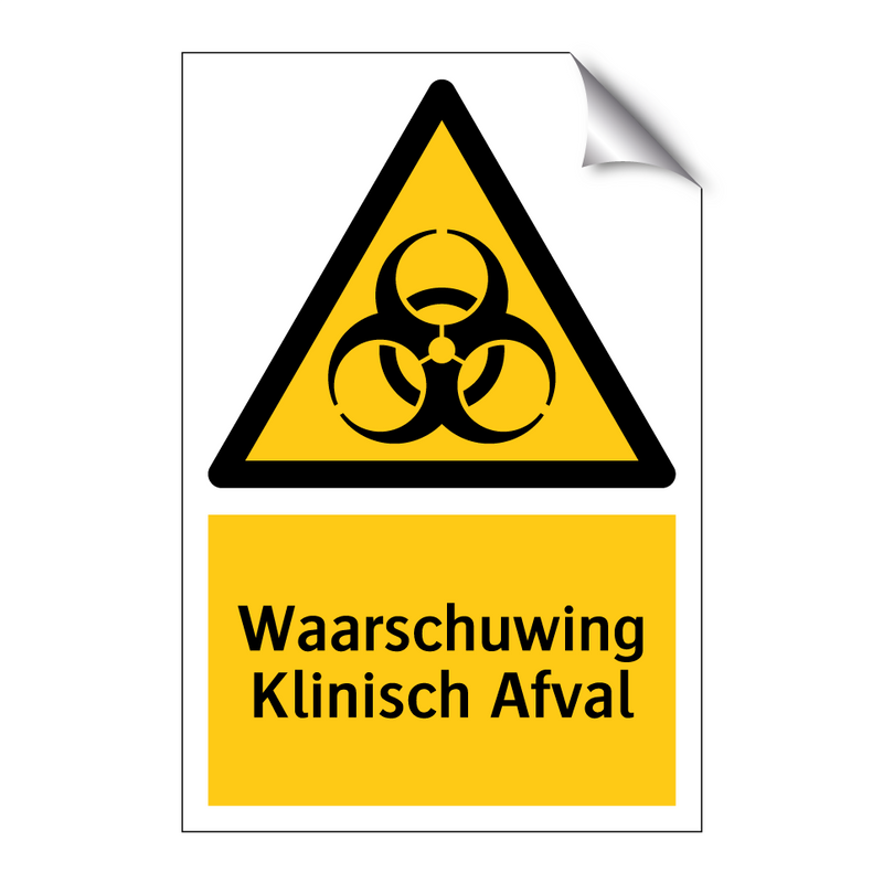 Waarschuwing Klinisch Afval