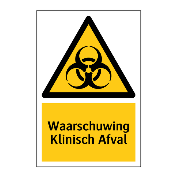 Waarschuwing Klinisch Afval