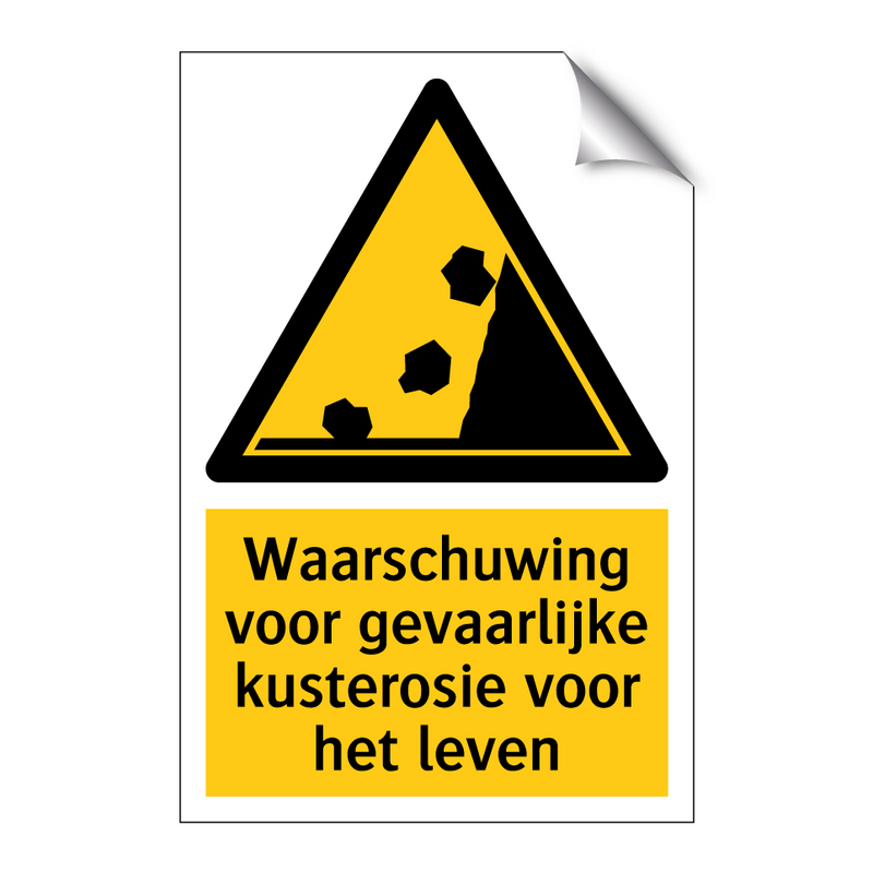 Waarschuwing voor gevaarlijke kusterosie voor het leven