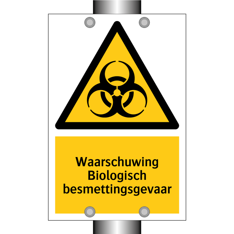 Waarschuwing Biologisch besmettingsgevaar