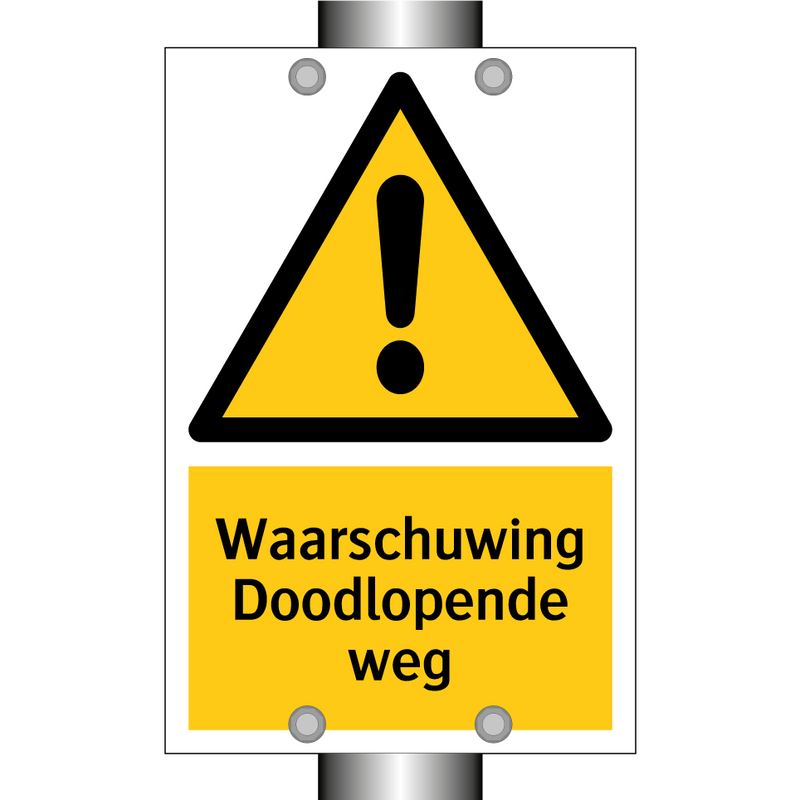 Waarschuwing Doodlopende weg