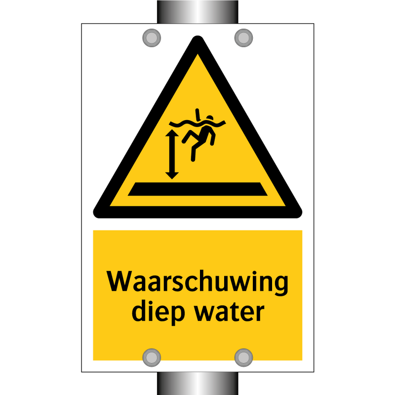 Waarschuwing diep water