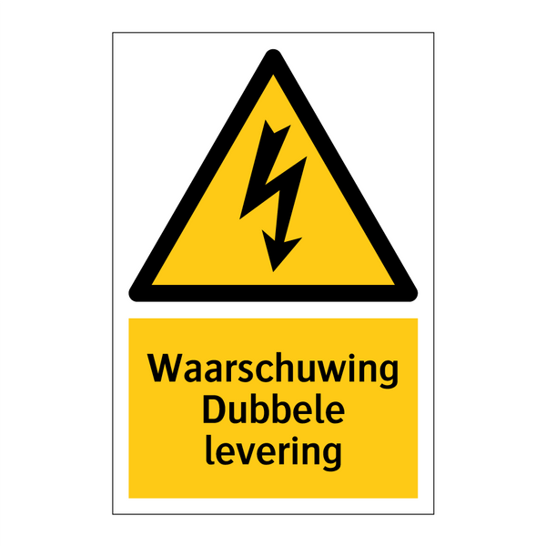 Waarschuwing Dubbele levering