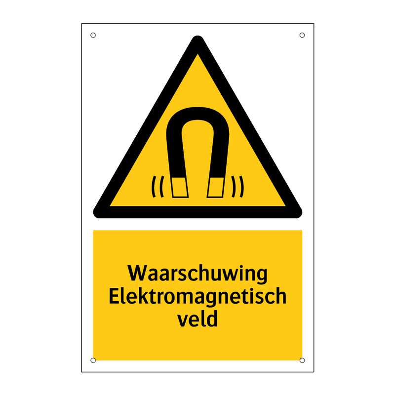 Waarschuwing Elektromagnetisch veld