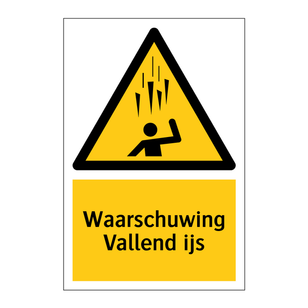 Waarschuwing Vallend ijs