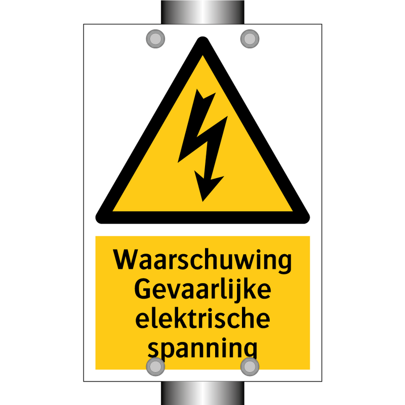 Waarschuwing Gevaarlijke elektrische spanning