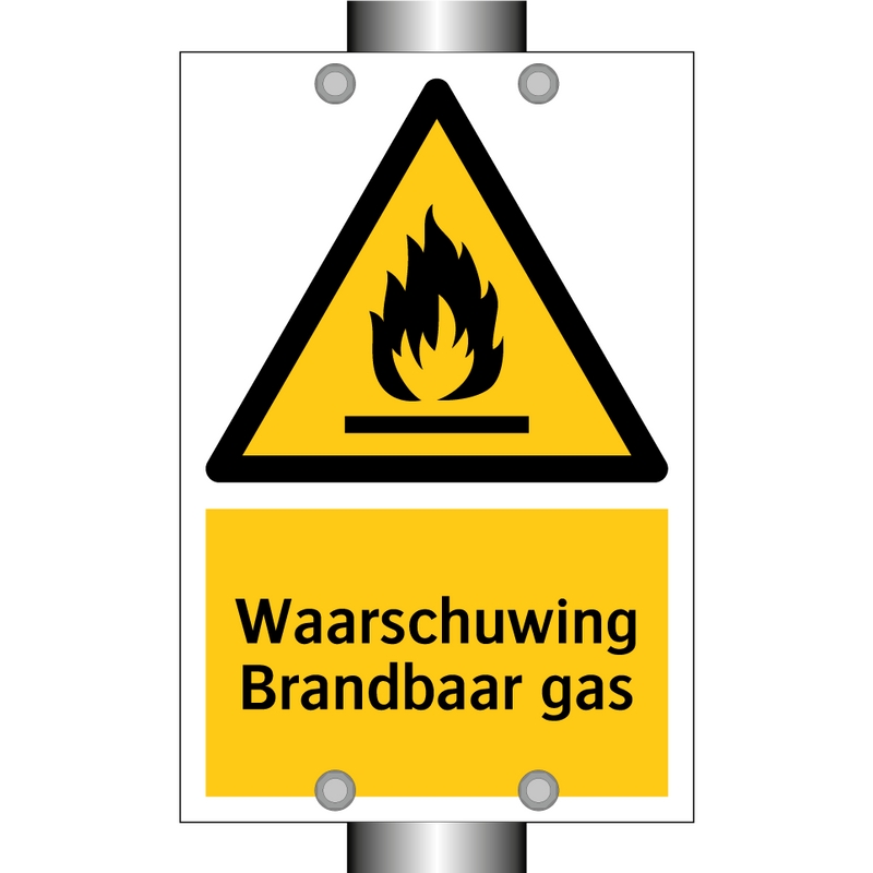 Waarschuwing Brandbaar gas