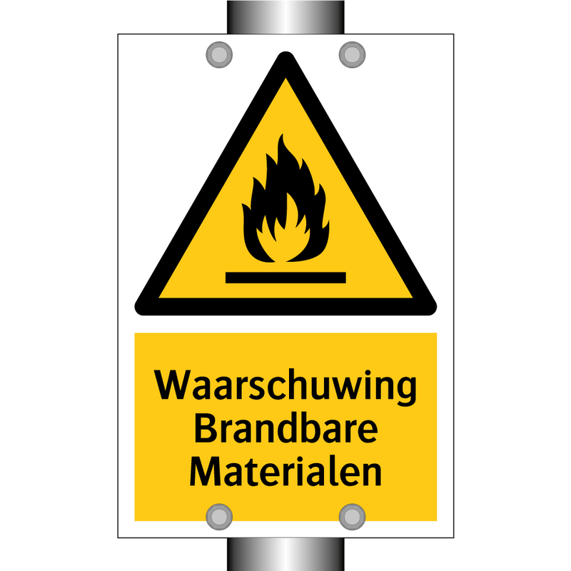 Waarschuwing Brandbare Materialen