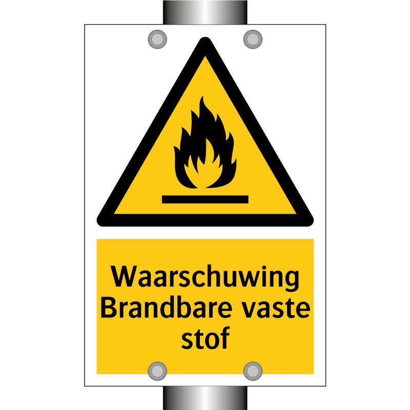 Waarschuwing Brandbare vaste stof