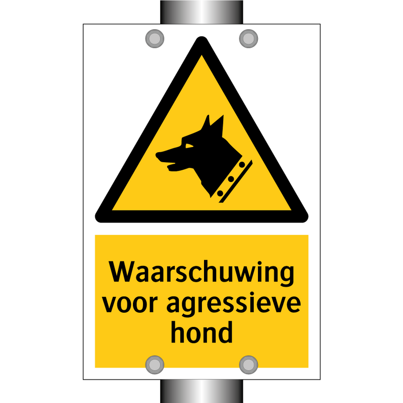 Waarschuwing voor agressieve hond