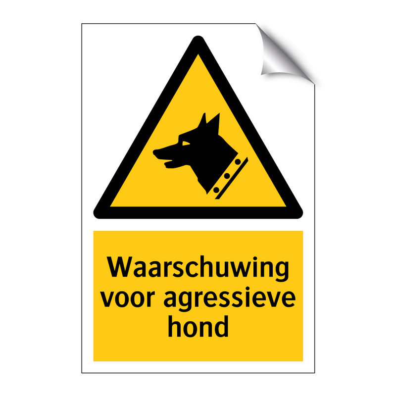 Waarschuwing voor agressieve hond