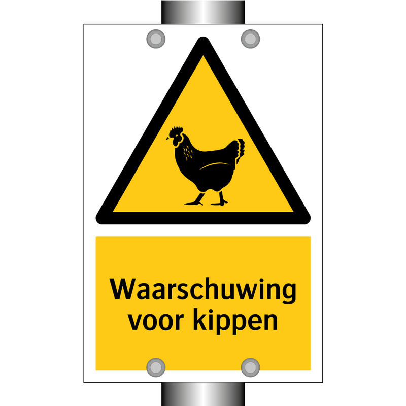 Waarschuwing voor kippen