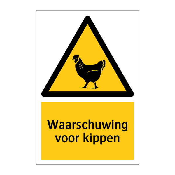 Waarschuwing voor kippen