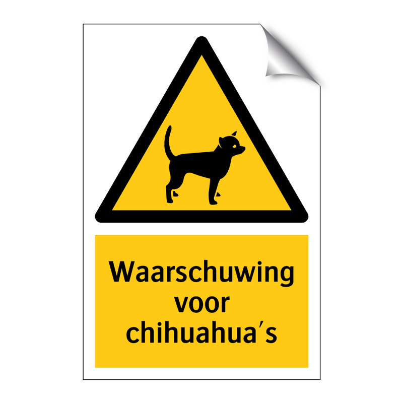 Waarschuwing voor chihuahua's