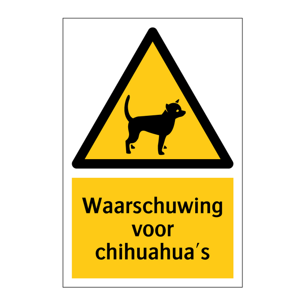 Waarschuwing voor chihuahua's