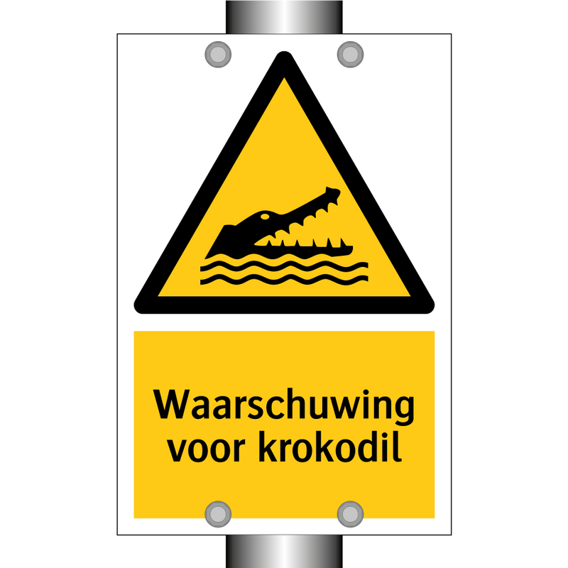 Waarschuwing voor krokodil