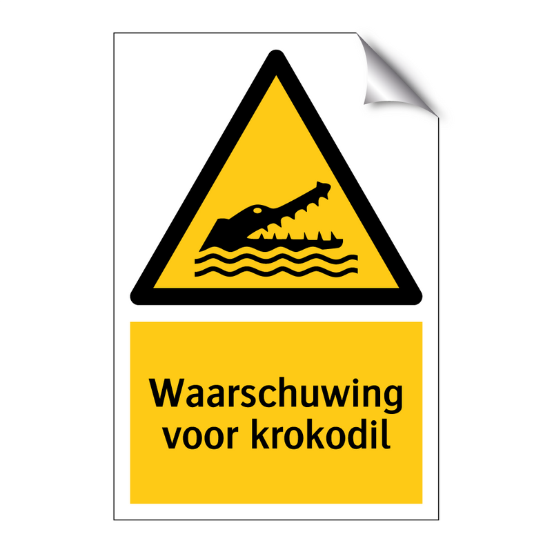 Waarschuwing voor krokodil