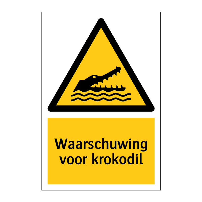 Waarschuwing voor krokodil