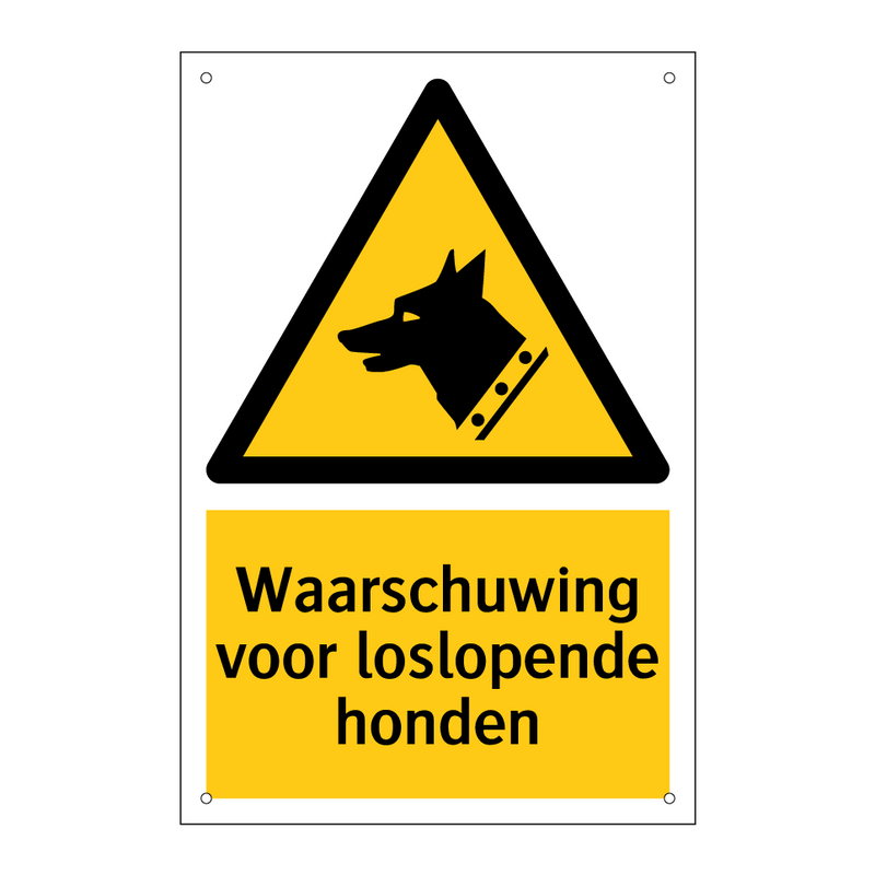 Waarschuwing voor loslopende honden