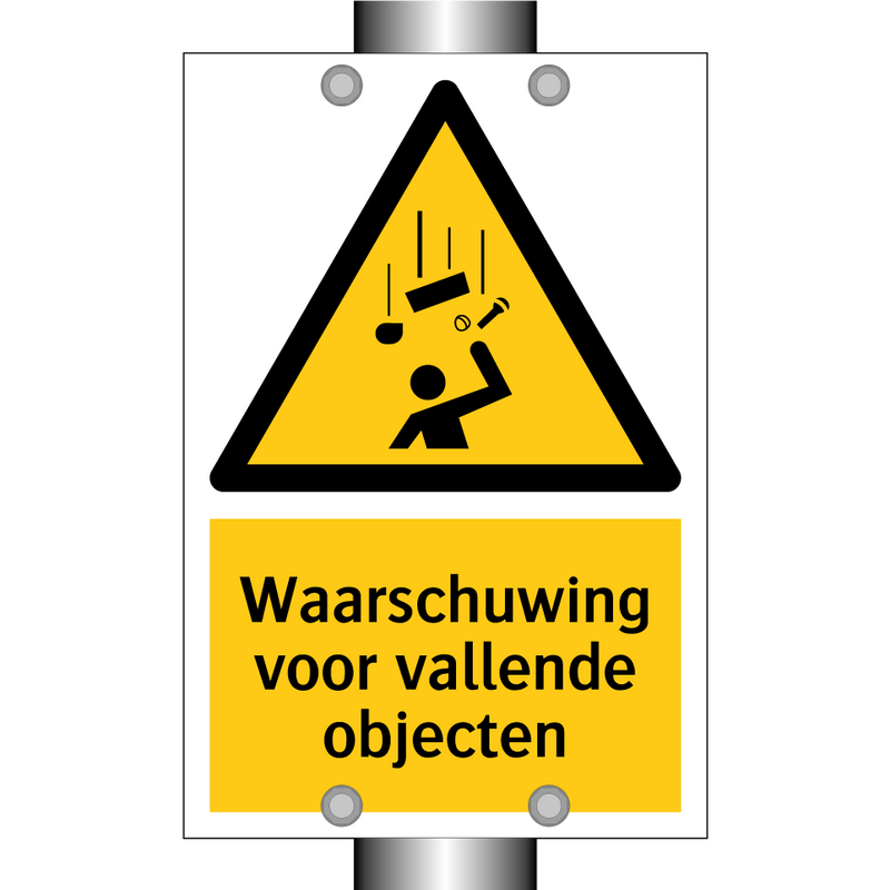 Waarschuwing voor vallende objecten