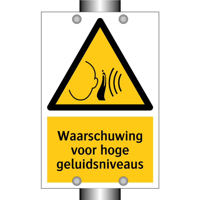 Waarschuwing voor hoge geluidsniveaus